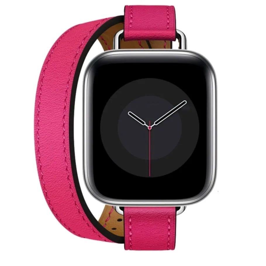 سوار ساعة آبل جلد طويل للنساء