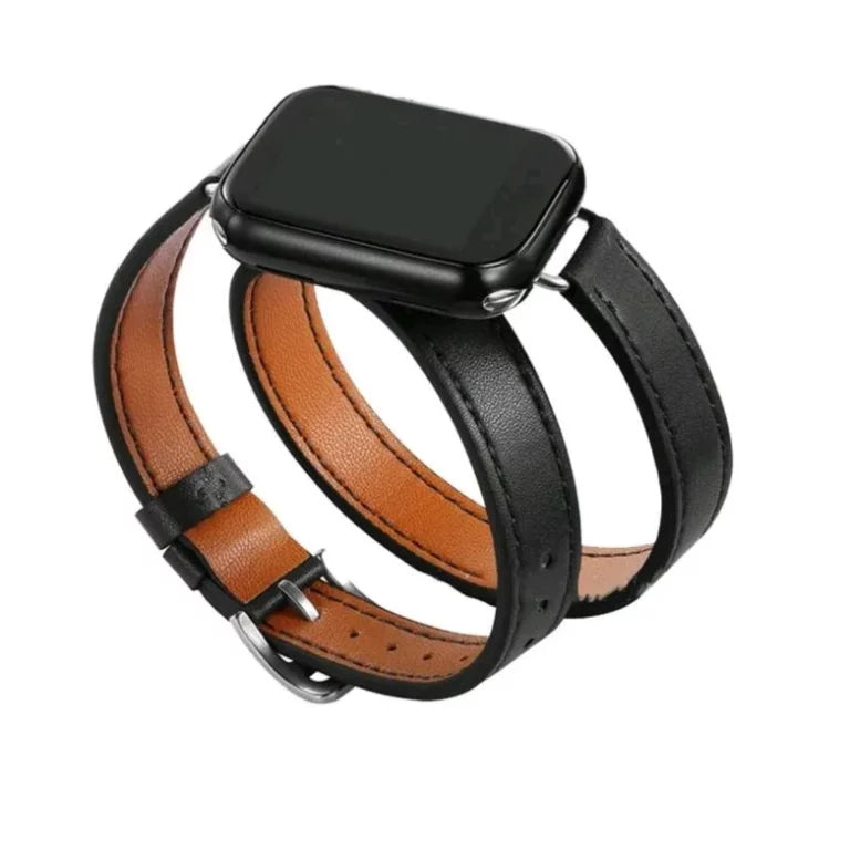 سوار ساعة آبل جلد طويل للنساء