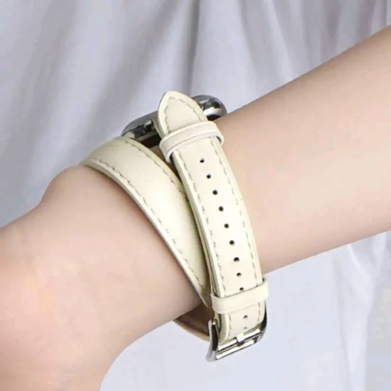 سوار ساعة آبل جلد طويل للنساء