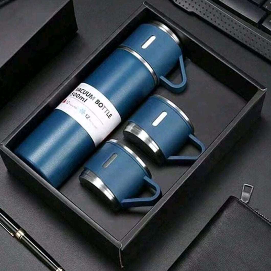 عبوة مياه حرارية مع 3 أكواب